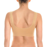 Angelina Wire-Free Seamless Bras with Lace Reinforced Lift (3-Pack)