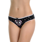 Angelina Cotton Bikini Panties with Heart Print Design (6-Pack)